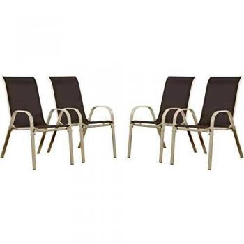 Sedia Cordoba in textilene per giardino