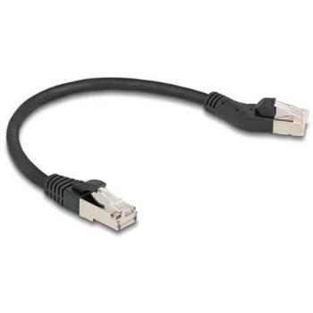 DeLOCK 80582 Cable RJ45 Cat.6A S/FTP 45° a macho recto 0,25 m