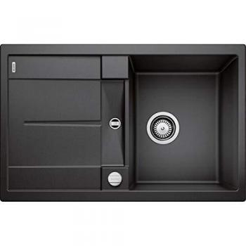Blanco 513203 Lavabo à une cuve avec égouttoir, Modèle Metra 45 S, Silgranit Anthracite