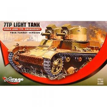 Mirage 7TP Light Tank Twin Turret Ensemble 355002