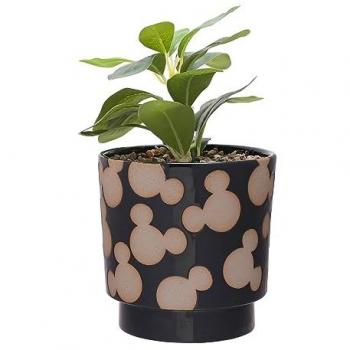 Mickey Mouse Ceramic Planter with Artificial Plant