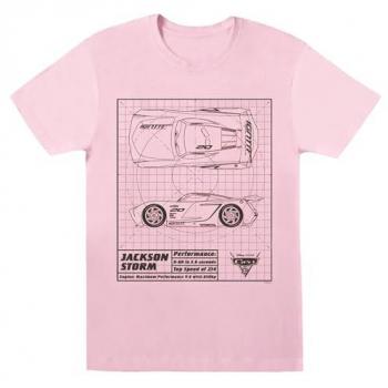 Disney Cars Baby Pink Boyfriend T-Shirt – Large