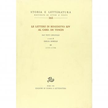 Le lettere di Benedetto XIV al cardinale de Tencin. Vol. III
