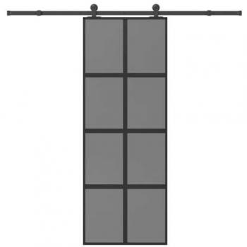 Vara Porta Glide 76x205 cm Vetro Temperato in Alluminio