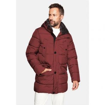 Steppjacke für Herren in Rot von NEW CANADIAN mit abnehmbarem Innenkragen