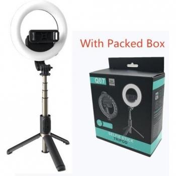 Roreta Foldable Selfie Stick with Remote Shutter and LED Light