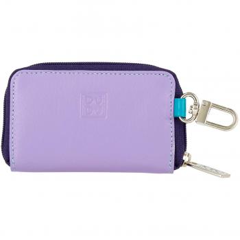 DUDU Portachiavi & Portamonete Nappa Colorata con Zip