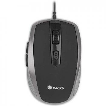 Top Mouse Ottico Argento NGS, 6 Tasti, DPI Regolabile