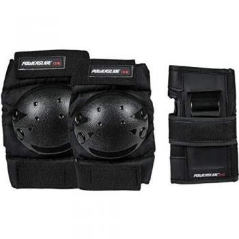 Powerslide One XS Black Skate Pad Set – 3 Pack