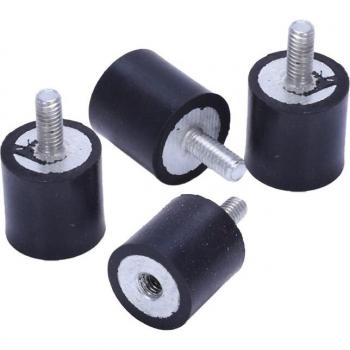 4 pièces de tampons en caoutchouc M4 antivibrations, 15mm x 15mm