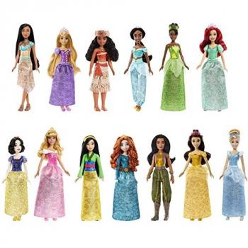 Coffret de Poupées Princesses Éclatantes Mattel, 13 Poupées, Dès 3 ans