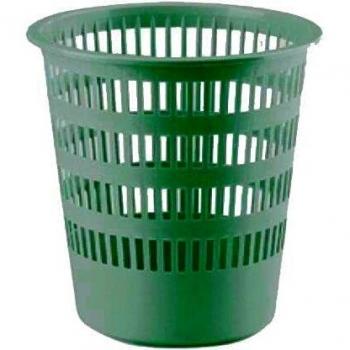 Corbeilles à papier ajourées 16 L, teinture vert