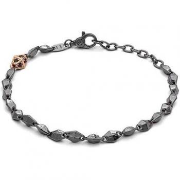 Bracciale Comete Metallo Rosa con Punti di Zircone