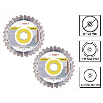 Lama Diamantata Bosch Best for Universal 125 mm, 2 Pz