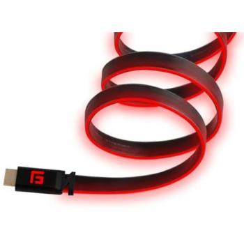 Floating Grip 3M High-Speed HDMI Kabel mit LED rot