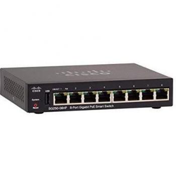 Switch PoE+ Cisco SG250-08HP 8 ports