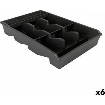 Set di Posate Tontarelli Bella Plus Nero 43,6×28,7×7,13 cm – 6 posate
