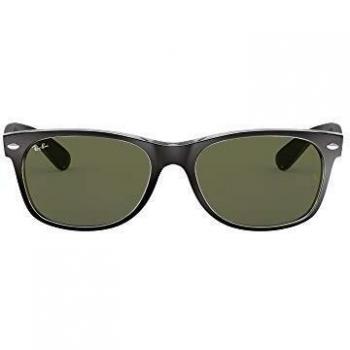 Ray Ban New Wayfarer Color Mix Vert Classique G 15 Lunettes de soleil unisexes RB2132 6052 52