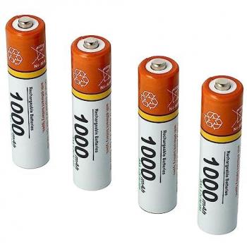 Vhbw 4 x AAA, Micro, R3, HR03 Akku 1000mAh für Audioline Pro 280 DECT Telefon