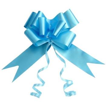 Large 5cm Blue Ribbon Pull Bows – 10 Pieces – All Occasion Decoration