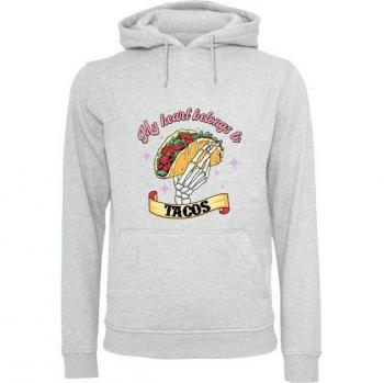 F4NT4STIC “My Herz belongs to tacos” – Relaxed Fit Kapuzenpullover L, Baumwolle/Polyester