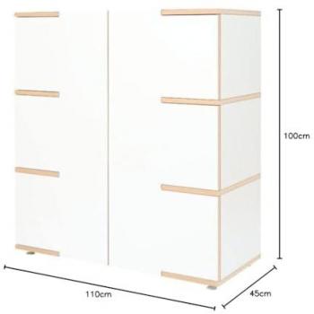 Étagère Murale Tojo Largeur 100 cm Bois Blanc