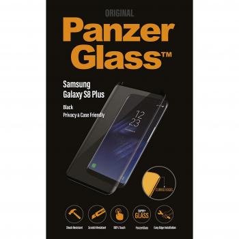 PanzerGlass Black 2.5D Screen Protector for Samsung Galaxy S8+