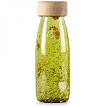 Bouteille sensorielle paillettes dorées