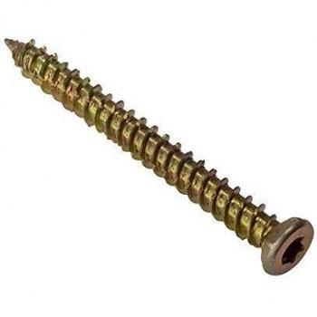 ForgeFix FORCFS122G Concrete Frame Screw TORX® Compatible High-Low Thread ZYP 7.5 x 122mm Bag 10