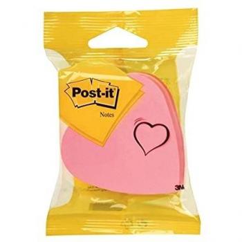 Foglietti riposizionabili colorati Post-it® Notes cubo sagomato cuore 225 ff