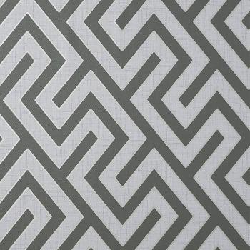 Geometric Charcoal and Gold Wallpaper