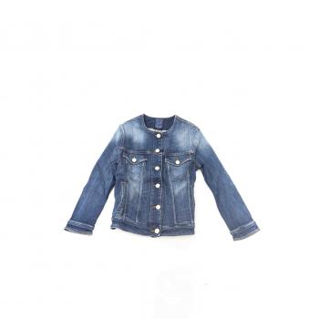 Jacob Cohën Denim Jacket for Women, Blue, Size: XL Denim Jacket with Round Neck and Metal Buttons