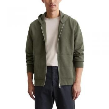 Marc O'Polo Herren Sweatjacke in Green – Regular Fit, Größe S