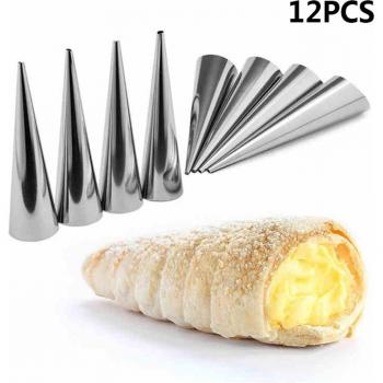 Spiralen Gebäck Rollen Edelstahl Set