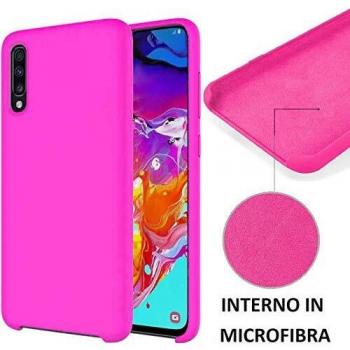 BoxAccessori Custodia per Samsung Galaxy A70 (SM-A705) in Silicone con Protezione degli angoli e Pannello Touch Sensibile Colore Verde