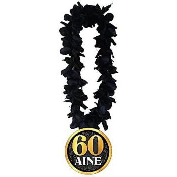 Collier homme 60 ans fleurs