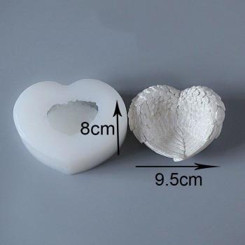 Cement Tray Mold with Angel Wings