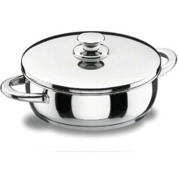 Marmite ronde en verre avec couvercle Lacor Vitrocor 32 cm