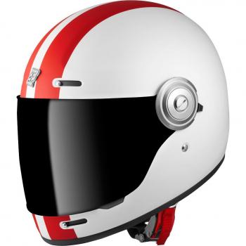 Casque Blanc Rouge Bogotto V135 D-R2 Taille M