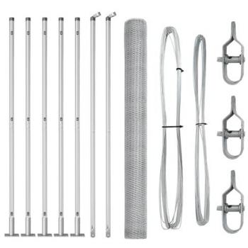 Vidaxl PlatinumPost 1.4m x 10m Stainless‑Coated Steel Fence