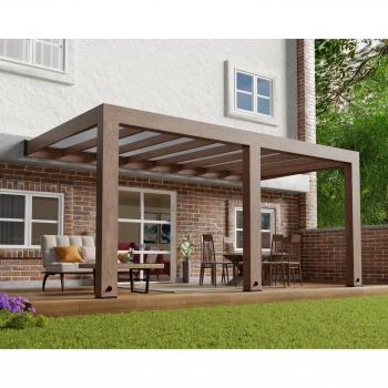 Pergola CANOPIA BY PALRAM Helsinki – Cèdre + Polycarbonate (3 × 4,7 m)