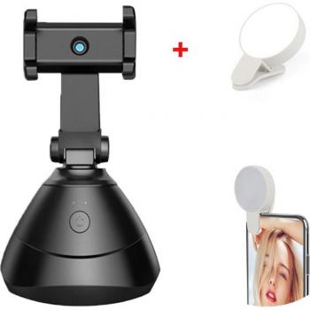 Palo selfie con tecnología de seguimiento de rostro, ideal para vlogs y live streaming