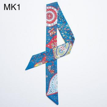 Silk Twilly Scarf 5x100cm for Women