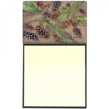 Caroline's Treasures Pine Cones Refillable Note Holder