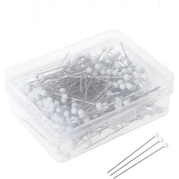 250pcs Round Glass Head Pins