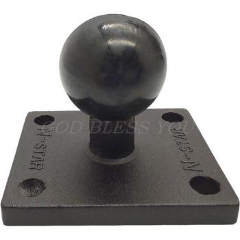 Garmin Zumo/TomTom Compatible Aluminum Square Mount Base with Ball Head