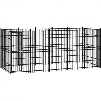 Cachorro Caseta Exterior Acero 9,22 m² – VidaXL