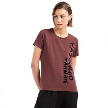 Camiseta EA7 con Gráfico para Mujer en Color Negro