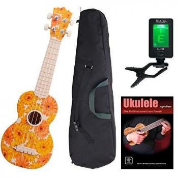 Set Ukulélé Beachflower avec accordeur Classic Cantabile