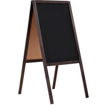 Pizarra de Pie de Madera de Cedro 40x60 cm